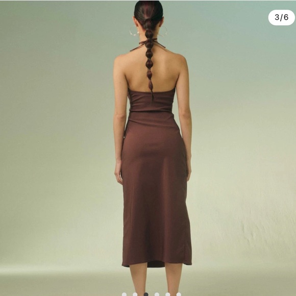 NWT Cult Gaia Castila Embellished Halterneck Midi Dress - Picture 5 of 10